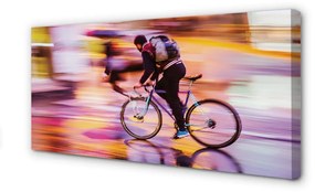 Canvas képek Kerékpár lámpa férfi 100x50 cm