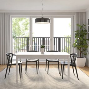SENDI Étkezőasztal Fehér Színben 160 cm