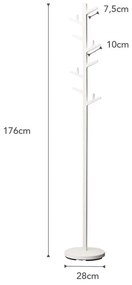Branch Pole Hanger fehér állófogas - YAMAZAKI