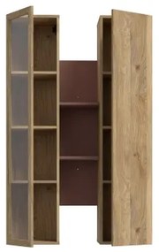 INAR fali polc tölgy/barna