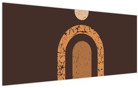 Kép - Narancssárga ívek N⁰3 (120x50 cm)