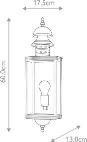 Elstead Lighting DOWNING STREET DOWNING-STREET Fali lámpa 1x60W/E27 IP44