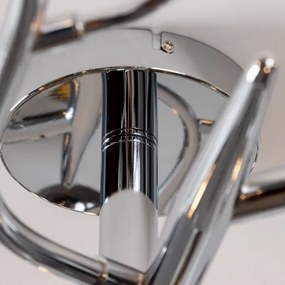 Brilagi - LED Felületre szerelhető csillár MISTEL 15xG9/3W/230V fényezett króm/füstös