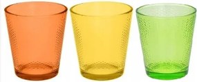 Italos poharak Tognana 350 ml 3 db színes pohár 350 cc
