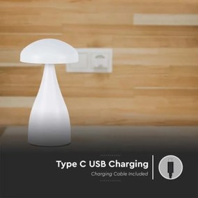 LED Dimmelhető tölthető asztali lámpa LED/1W/5V 3000-6000K 1800 mAh fehér