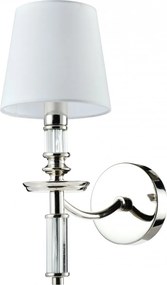 Cosmolight modern fali lámpa siena fehér nikkel cosw01315ni-wh