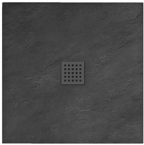 Rea Rock négyzet alakú zuhanytálca 90x90 cm fekete REA-K4581