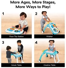 Baby Einstein - Babajáróka tevékenységekkel 4in1 MUSICAL MIX ‘N ROLL 3xAA