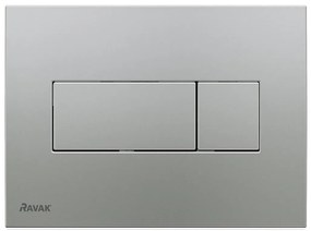Ravak X01456 - UNI öblítő nyomólap 24,7 x 16,5 cm, matt króm