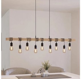 Eglo 44099 - TOWNSHEND kábeles csillár 9xE27/60W/230V