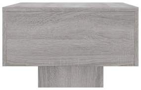 szürke sonoma szerelt fa dohányzóasztal 100x49,5x31 cm