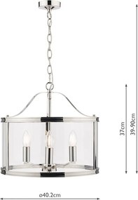 Laura Ashley Harrington 3713744-Q Csillár 3x40W/E14 IP20