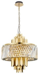 Csillár láncon MARGOT 9xE14/40W/230V átm. 55 cm arany