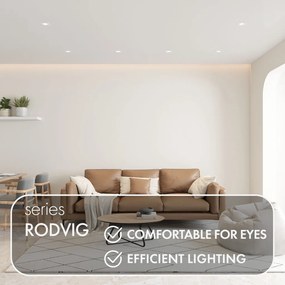 Rodvig series recessed ceiling downlight — DK/EU-3071-WH