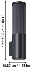 Eglo 901033 - Kültéri fali lámpa SALLE 1xE27/15W/230V IP54