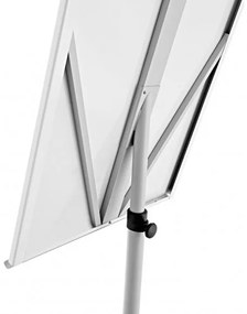 Flipchart Magnetoplan De Luxe 68 x 97 cm, mobil, szürke / fehér