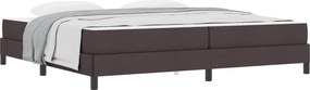 vidaXL Boxrugós ágy matracmal Sötét Barna 200 x 200 cm szövet