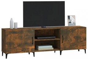 füstös tölgy színű szerelt fa TV-szekrény 150 x 30 x 44,5 cm