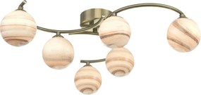 Dar Lighting ATIYA ATI6475-07 Plafonlámpa 6x40W/G9