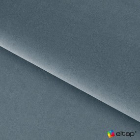 Kék kárpitozott ágyneműtartós franciaágy ágyráccsal 160x200 cm Plissa – ELTAP