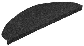 30 db fekete öntapadó lépcsőszőnyeg 65 x 22,5 x 3,5 cm