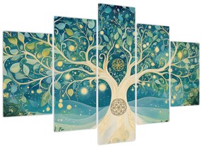 Kép – Mágikus fa spirálokkal (150x105 cm)
