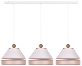 Duolla - Csillár zsinóron AVIGNON 3xE27/15W/230V fehér/bézs