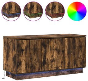 TV Szekrény Füstölt Tölgy 100x38x49 cm Mérnöki Fa