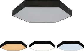 Mennyezeti LED lámpatest 135W/230V 3000/4000/6500K Ø 80 cm fekete