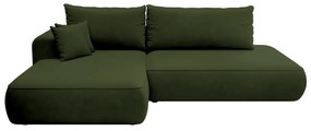 Sarokkanapé Fergie (B) (zöld + fekete). 1099467