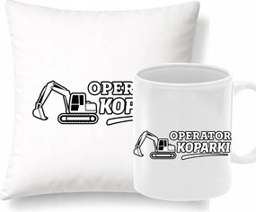 Párna Bögre Műtéti készlet Kotrógép Ajándék Kollégáknak