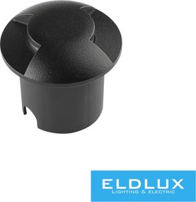 UNIVERSO Taposólámpa LED 1w 50lm 4000k 210° IP67 fekete Ø60x54mm