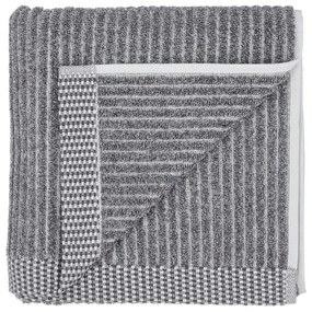 Organic Melange szürke organikus pamut törölköző, 50 x 100 cm - Södahl