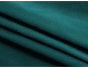 Türkiz bársony sarokkanapé Ekahi – Makamii