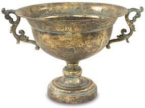 Derby design Váza Fém Arany Fekete 27,5x41x32cm