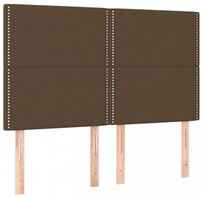 4 db sötétbarna szövet fejtámla 72 x 5 x 78/88 cm