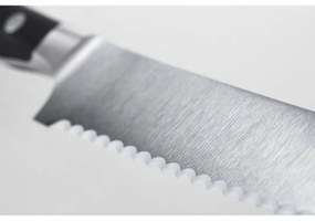 Wüsthof Classic Ikon kenyérvágó kés 20 cm fekete markolattal