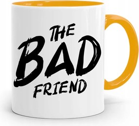 Sárga Vicces Bögre The Bad Friend fényképes nyomtatással