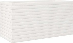 vidaXL fehér tömör fenyőfa kerti virágtartó 90 x 40 x 45,5 cm
