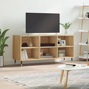Sonoma-tölgyszínű szerelt fa TV-szekrény 103,5x30x50 cm