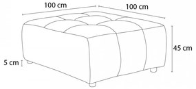 Sötétszürke lábtartó Arsene – Bobochic Paris