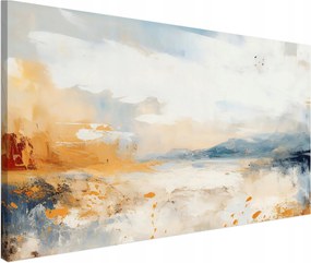 Pasztell vászonkép nappaliba Festett színimpresszió 80x120cm