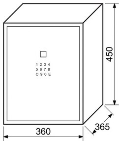 Richter RS.45.LUX.FIN Széf elektronikusujjlenyomat-zárakkal