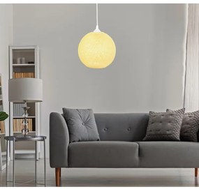 Csillár zsinóron JUTE 1xE27/60W/230V sárga