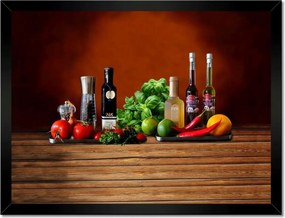 Poszterek keretben 40x30 Fűszerek a konyhába