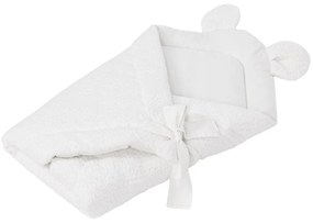 Fehér buklé babapólya 35x65 cm – Meowbaby