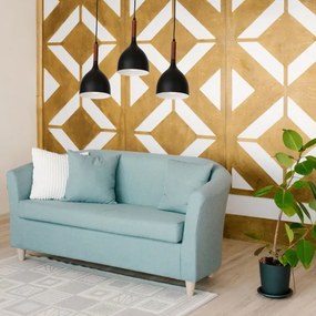 Csillár zsinóron NOAK WOOD 3xE27/15W/230V fekete/bükkfa