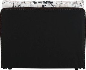 Kinyitható fotel, barna/minta, KENY NEW