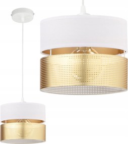 Mennyezeti Függőlámpa Lámpabúra Lyukakkal Arany E27 Led Fehér Áttört