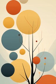 Poszter 40x60cm Őszi színek harmóniája